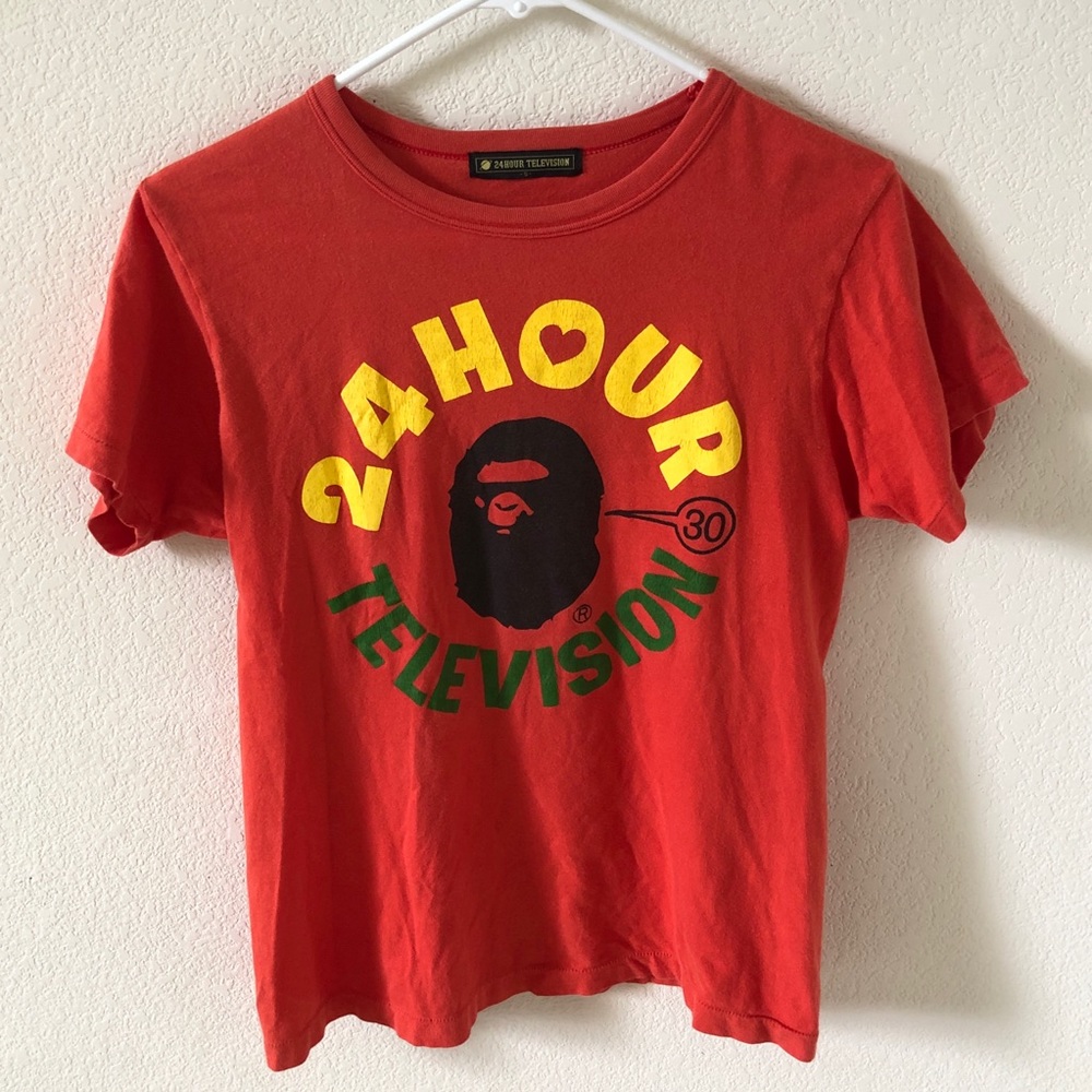 Bape 24 hour television t shirt S